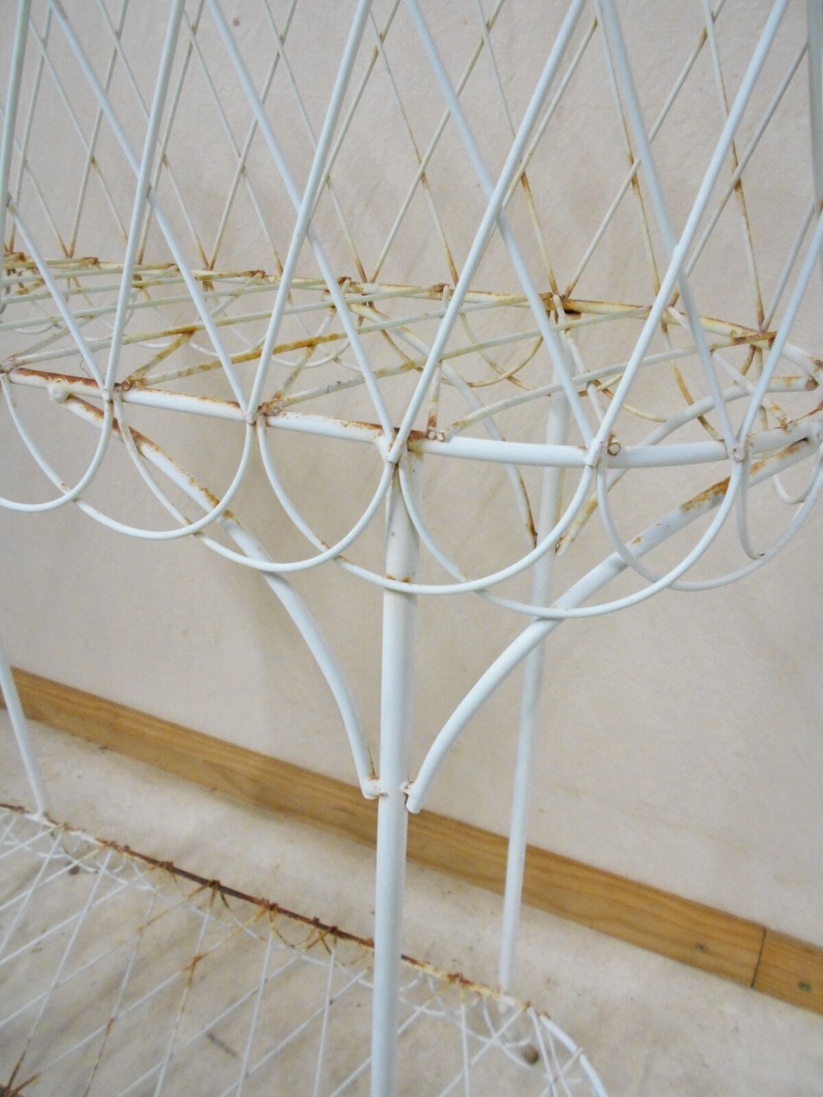 planter on iron stand