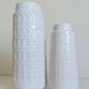 Mid-Century White Glazed West Germany Large Ceramic Vases by Scheurich, 1950s