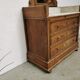 Commode coiffeuse 1900 en chêne et marbre