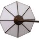 Lampe murale en laiton ajustable de style Tiffany des années 1960