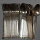 Cutlery set 24 pieces Art Deco in silver metal 84g - Goldsmith's mark