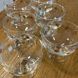 6 gold star ice cream cups 1950/60