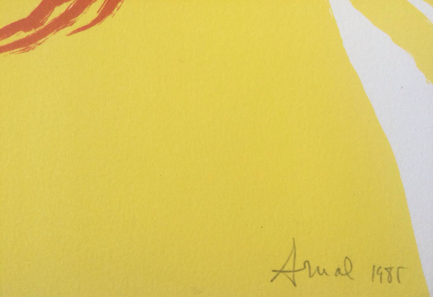 François ARNAL 1924-2012. Sun on the Cold, 1985. Lithograph.