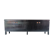 Brutalist black oak sideboard Belgium 1970s