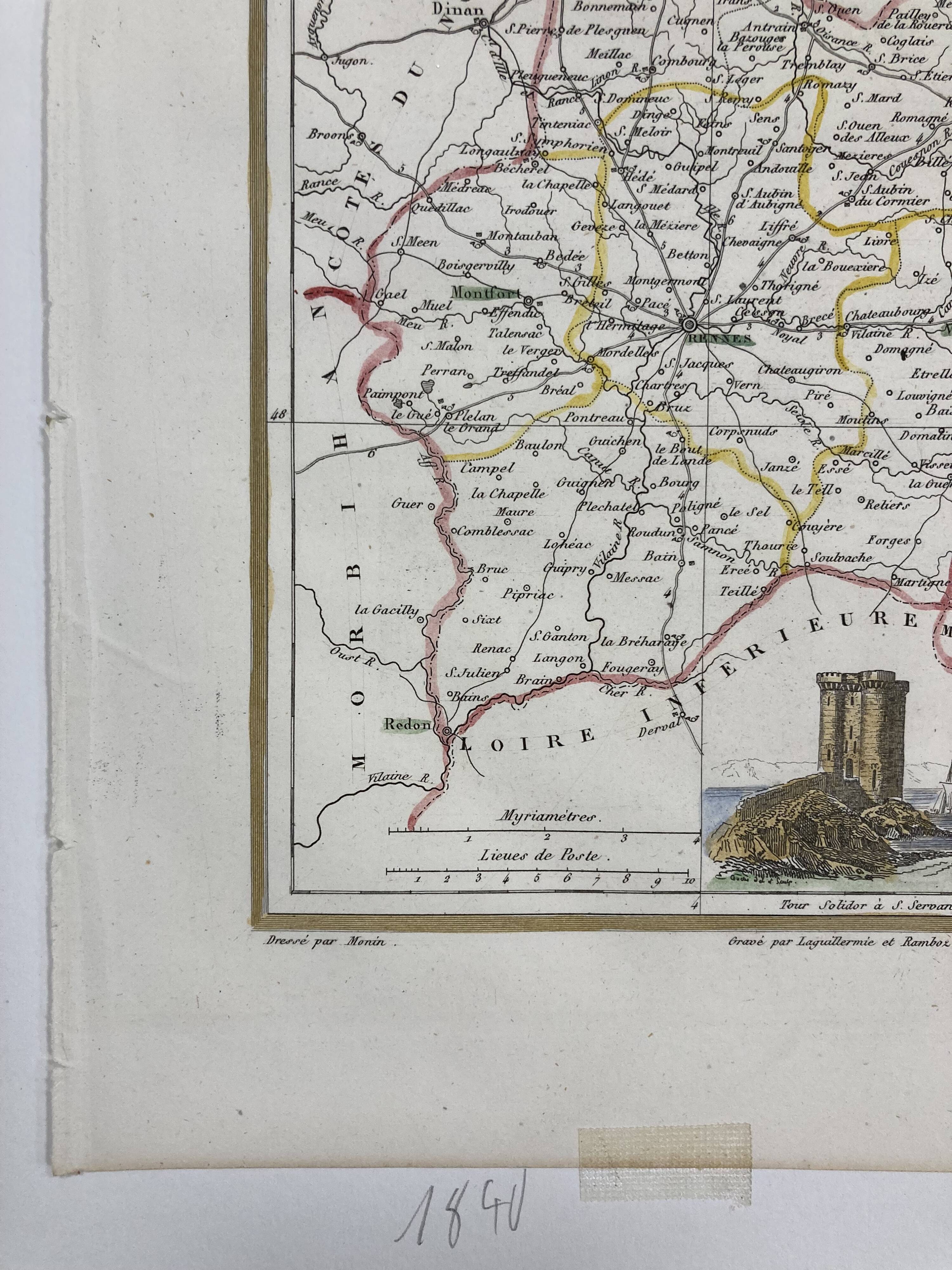 Old map Ille-et-Vilaine