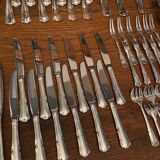 Cutlery 168 pieces silver metal Saint Médard Louis XV style