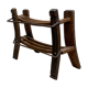 Antique fisherman's stool or wine and shoe rack, Dutch ca 1920