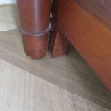 4-drawer chest of drawers - empire style - with detached columns - mahogany-bronze stain