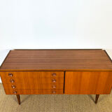 1960s minimalist Scandinavian teak sideboard