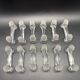 12 Baccarat crystal knife holders, Houdon model, 19th century.