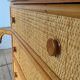 Commode vintage en rotin et bambou