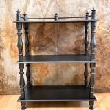 Antique black patinated shelf