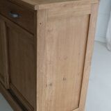 Old large pharmacy cabinet - profession / solid oak