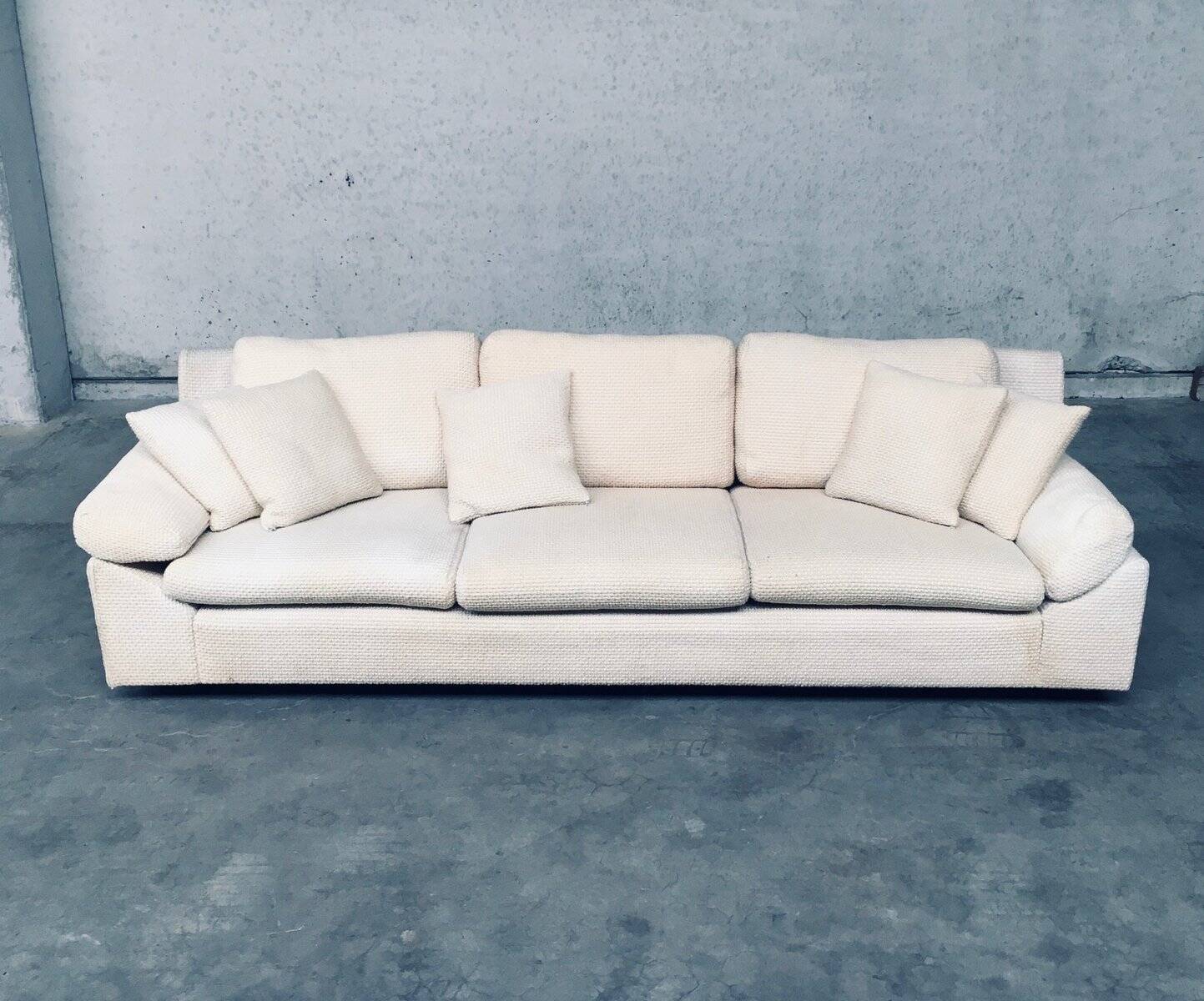 Mid-Century Modern Design Boucle Wool 3-Seater Sofa, 1960s