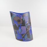 Postmodern vase by Steuler design, 80s ceramic vase