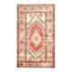 1970s Vintage Turkish Hand-Knotted Wool Cotton Red Area Rug 110x186