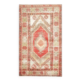 Tapis vintage turc en laine et coton noué à la main, années 1970