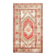 1970s Vintage Turkish Hand-Knotted Wool Cotton Red Area Rug 110x186