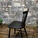 Scandinavian chair Sven Erik Fryklund for HagaFors blackened wood 1950
