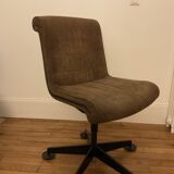 Sapper velvet office armchair for Knoll