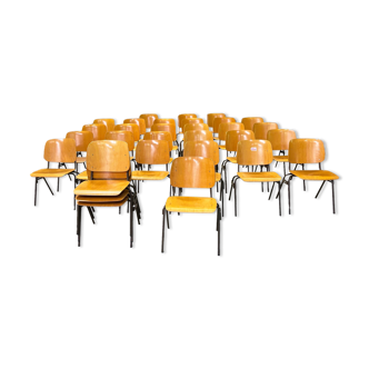 Set of 30 school chairs Marko Kwartet Netherlands 70s