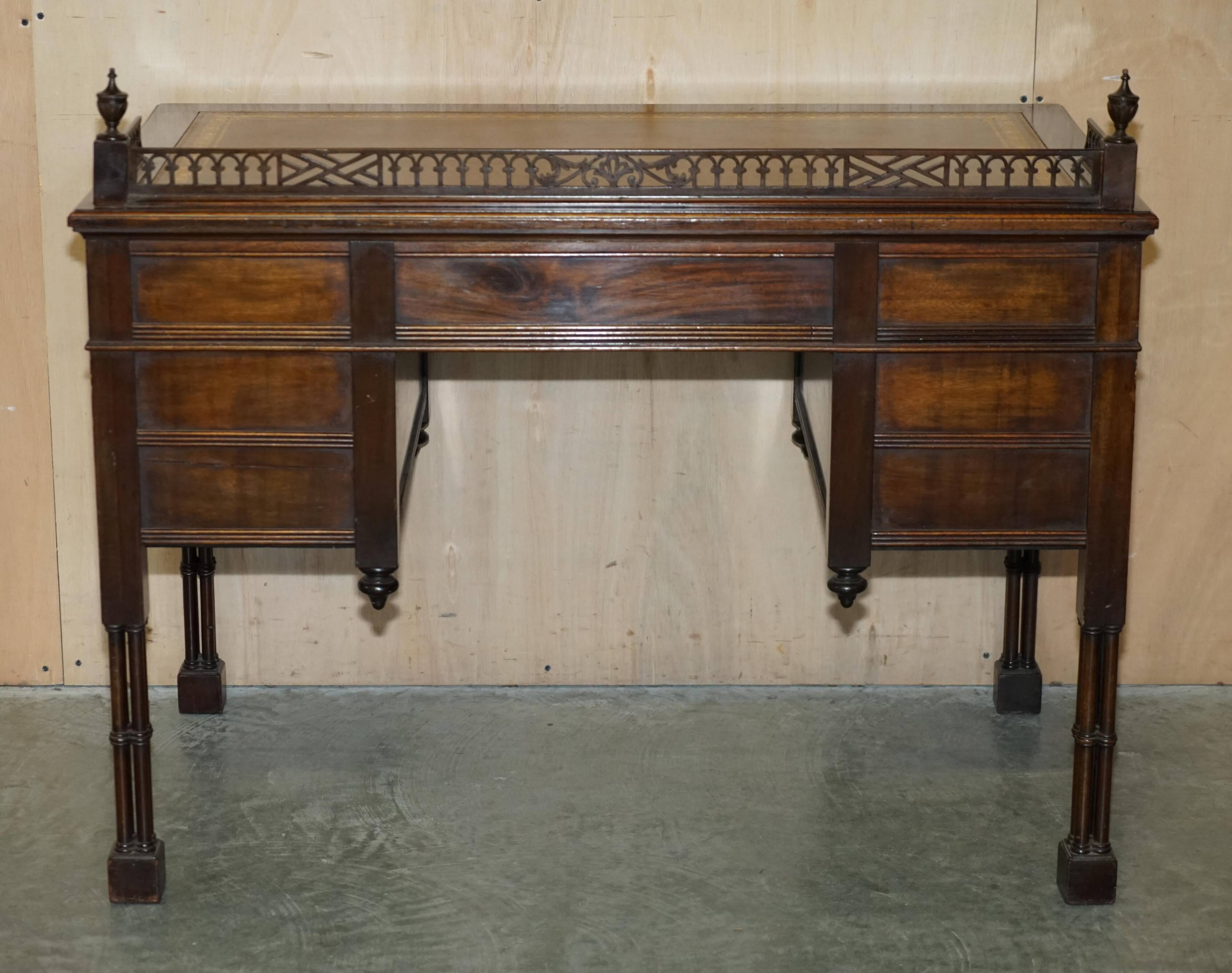 Chinese Chippendale bureau restored by Edward & Roberts
