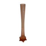 important 1950s soliflore in salmon pink glass