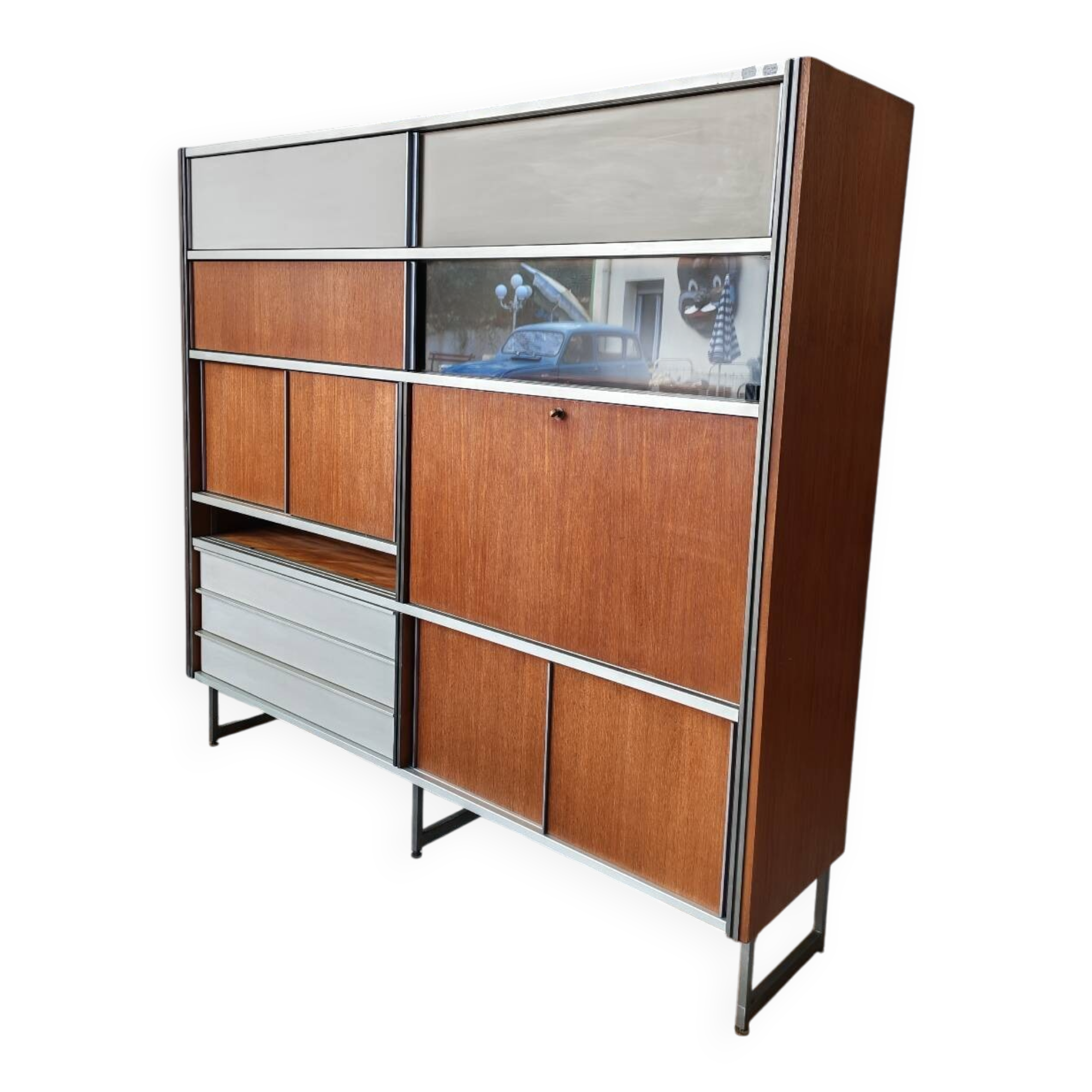 Georges Frydman Library. Signed EFA furniture.