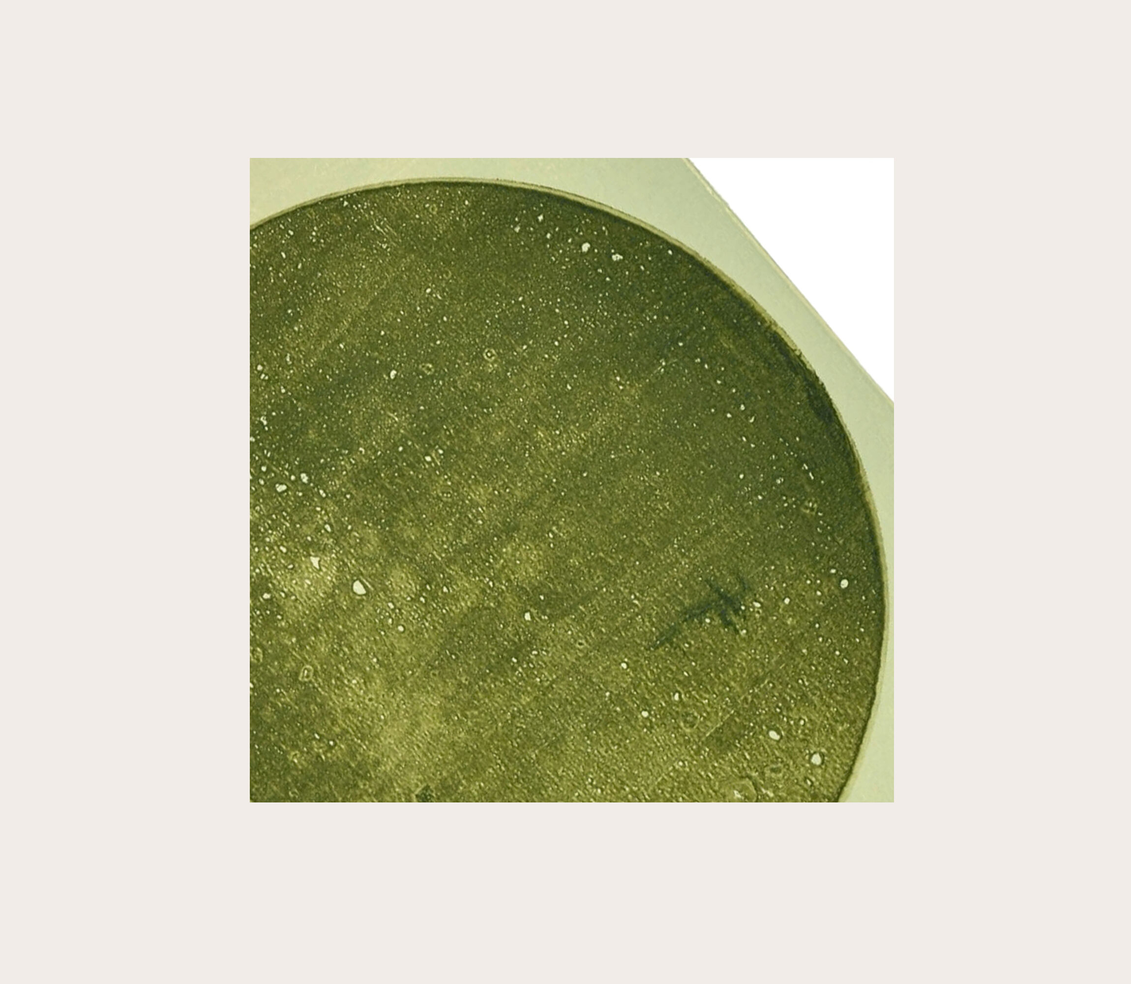 Peinture sur papier 40x50cm illustration Lune Verte signée Eawy