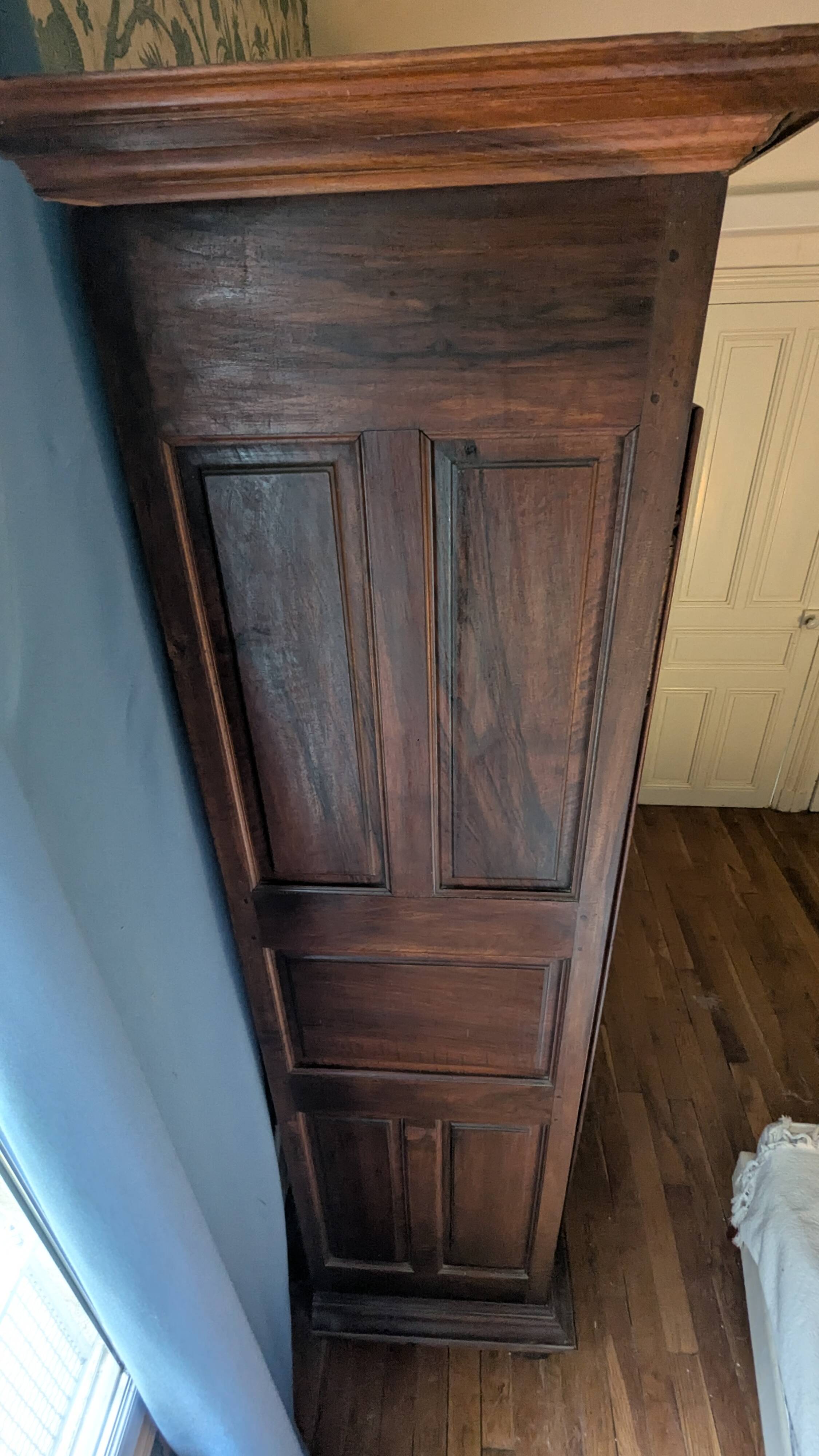 Large French provincial wardrobe in Louis XV style