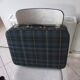 Vintage suitcase scottish fabric