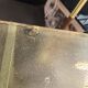 Metal table with glass top