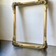 Antique gilded art nouveau  wooden frame 27 cm x 22 cm