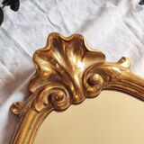 Golden shell mirror