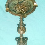 Ashtray on foot gilded metal