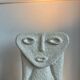 Stone lamp by sculptor Albert Tormos