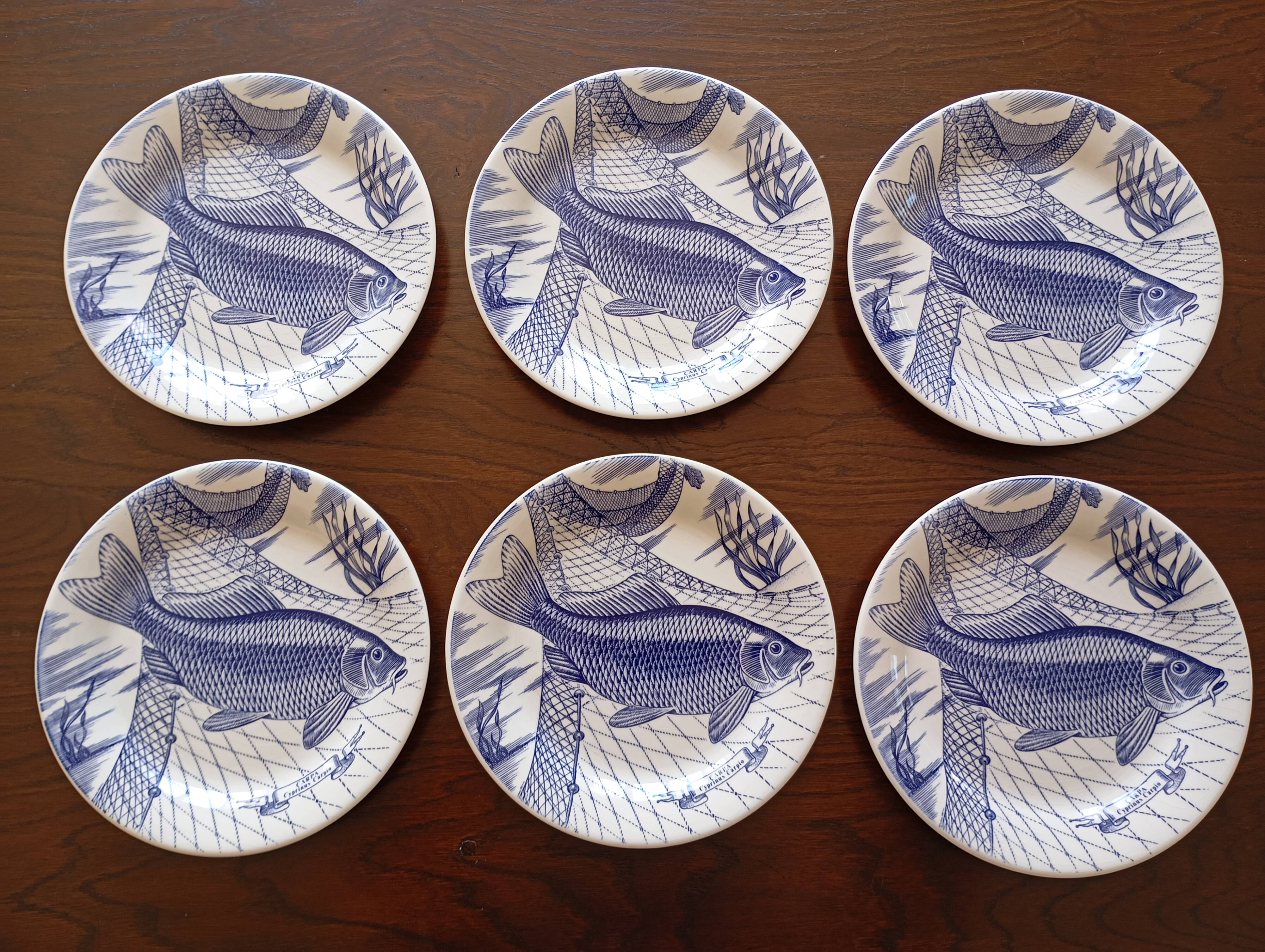 6 English Ironstone Tableware dinner plates