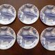 6 English flat plates Ironstone Tableware