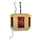 Suspension scandinave granitée en perpex, Roland Konst années 70