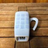 Series of 5 cups broste copenhagen vintage blue ceramic #a513