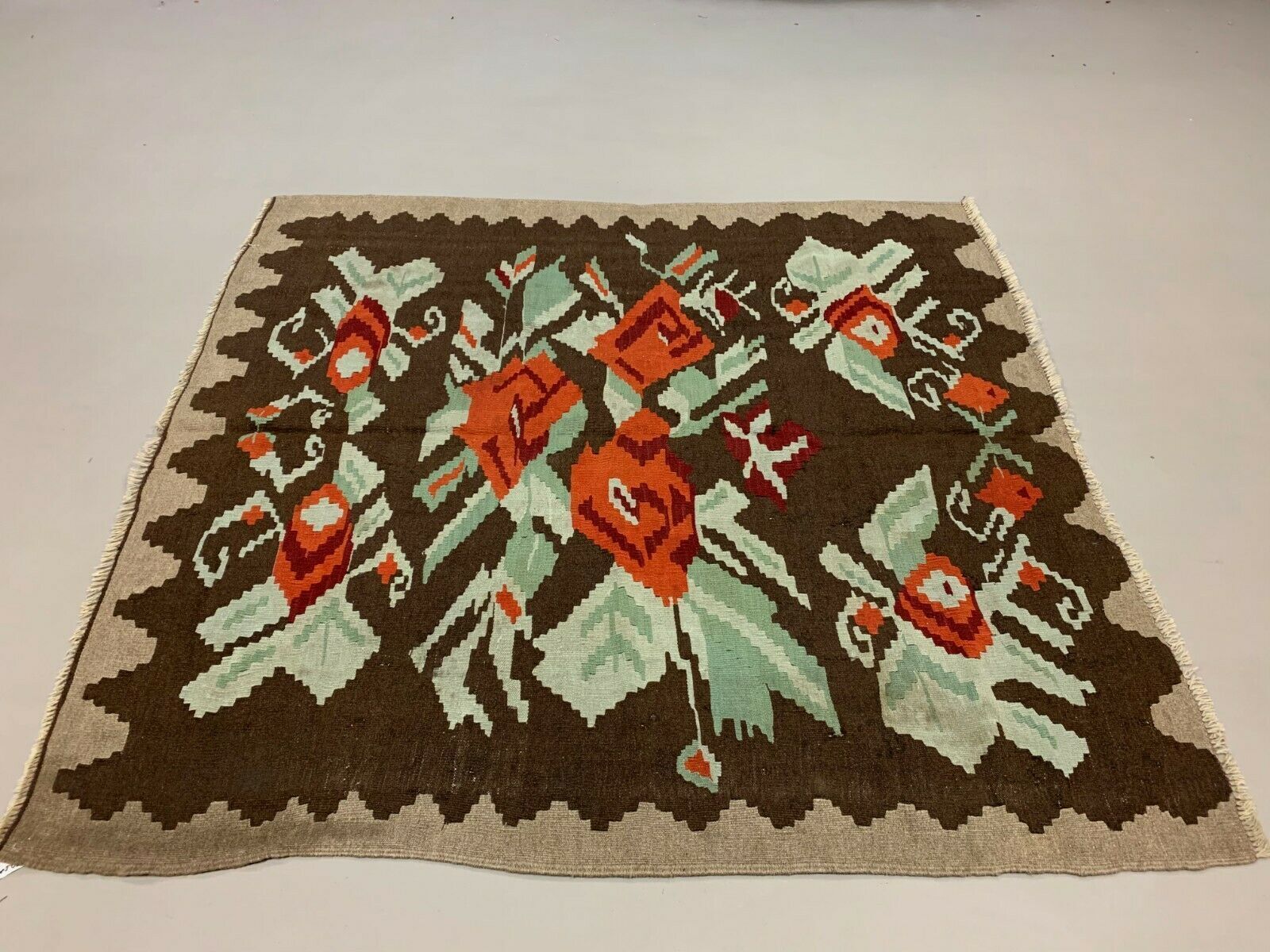Turkish square kilim 165x150 cm wool
