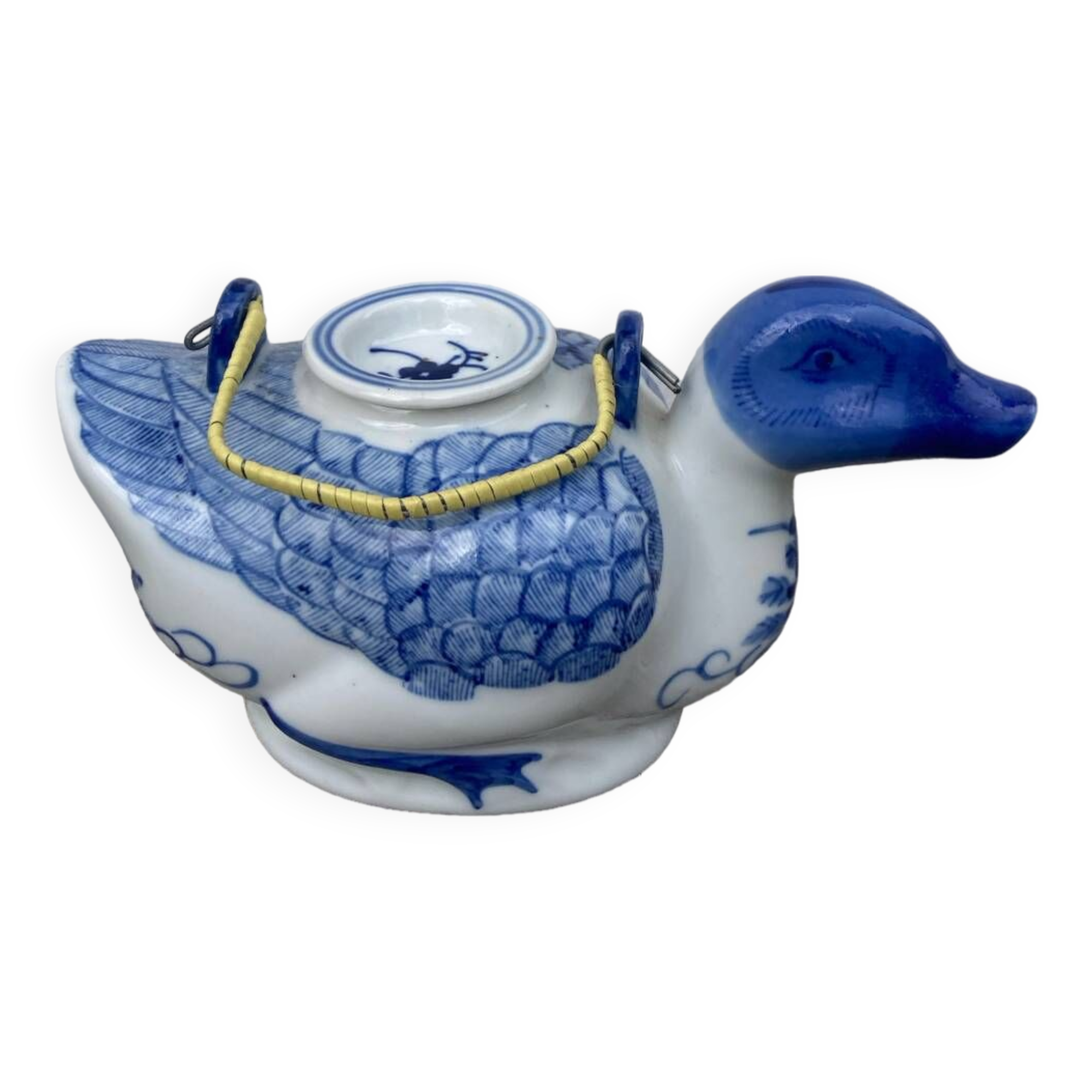 Chinese blue duck teapot