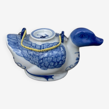 Théière chinoise canard bleue