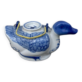 Théière chinoise canard bleue