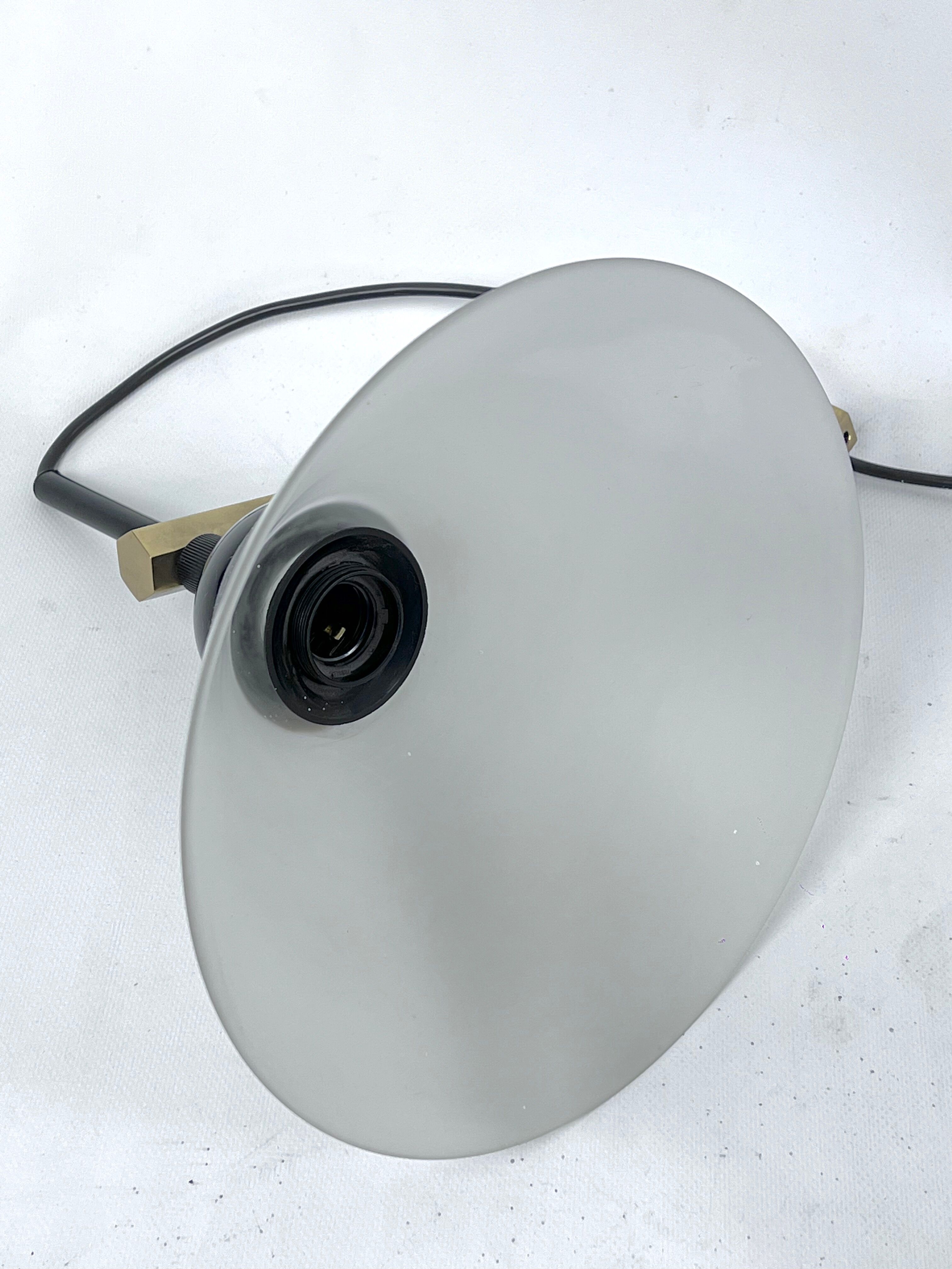 Rare Set of four Italian Modern brass and Murano glass wall lamps by Quattrifolio. 1970s