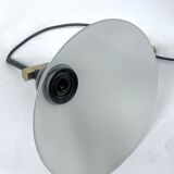 Rare Set of four Italian Modern brass and Murano glass wall lamps by Quattrifolio. 1970s