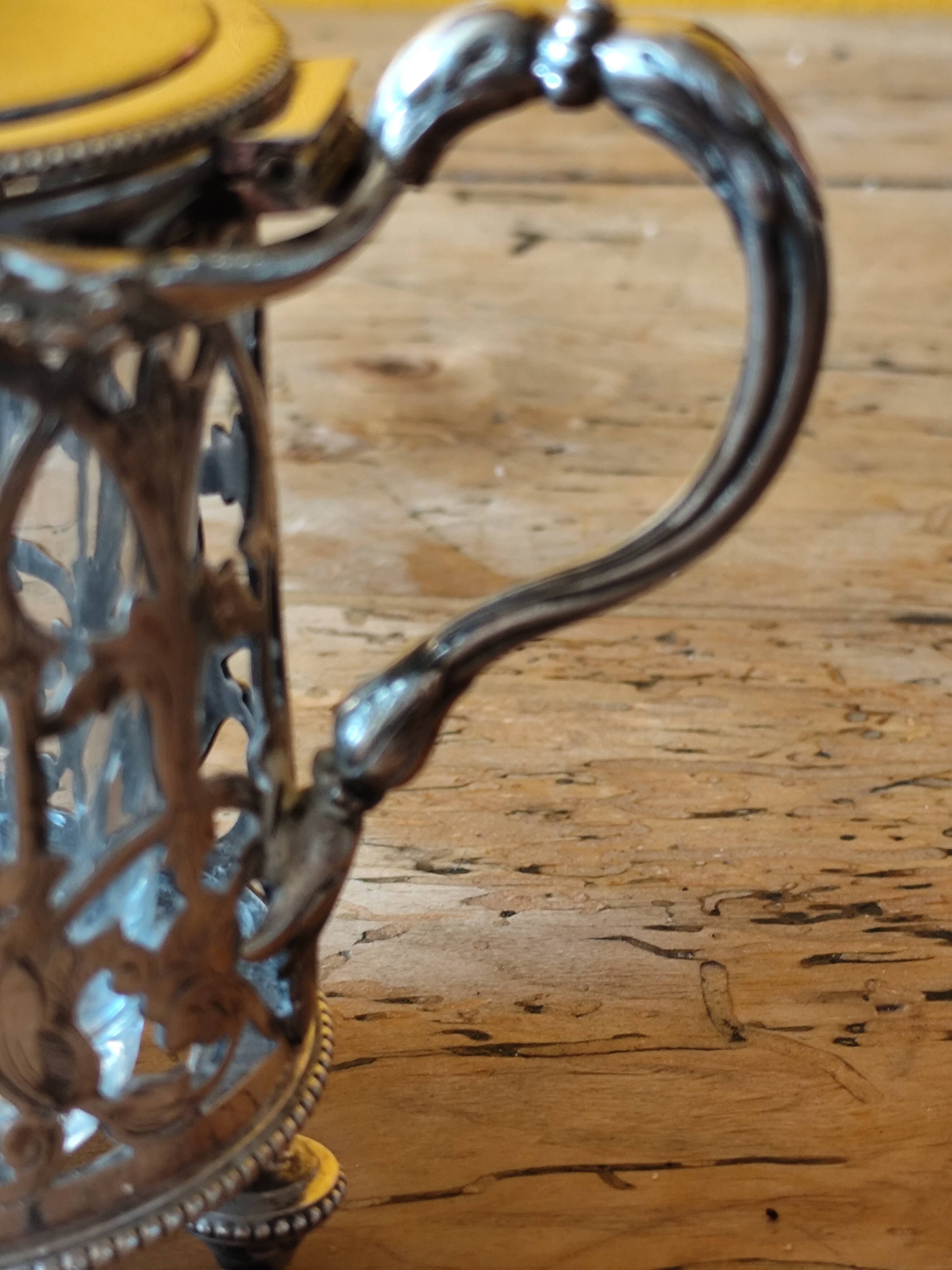 Silver-plated mustard pot from Cristofle France - mustard pot