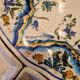 Large display plate with 7 pieces in Greek pottery.