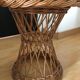 60s wicker coffee table
