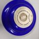 Vintage enamelled longwy blue and gold pocket cup